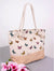Canvas Butterfly Printed Shoulder Beach Tote